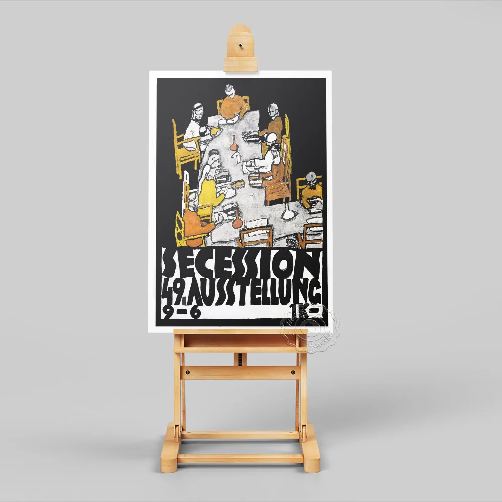 Egon Schiele Print, The Vienna Secession 49th Exhibition Die