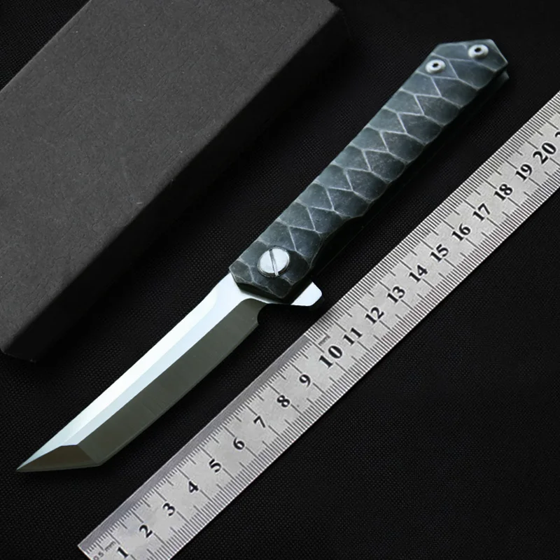 MK Tanto Флиппер складной нож D2 лезвие стальная ручка Открытый кемпинг охотничий