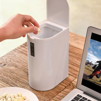 

Home Intelligent Automatic Induction Electric Rubbish Trash Can Smart Waste Bins Garbage Can Touchless Mini Trash Can