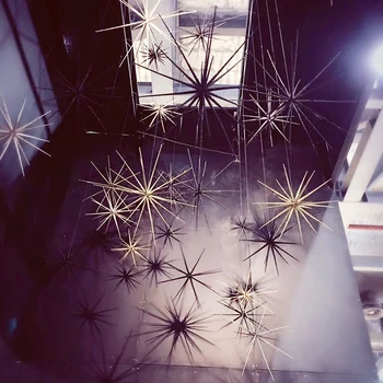 

Merry Christmas Hanging Star Wedding DecorationLanterns Golden Home New Year Decoration Christmas Decor Party Decoration