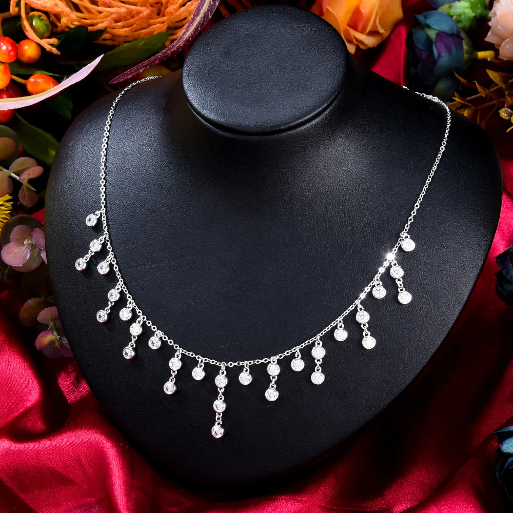 Siscathy New Fashion Simplicity Clavicle Chain Zircon Necklaces For Women On The Neck Trend Chokers Necklaces Party Jewelry Gift