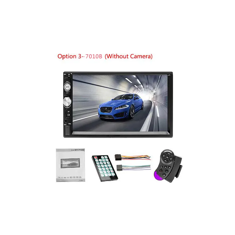 Автомобильный семейный Авторадио 2 din Автомобильный мультимедийный видео плеер " Авто Стерео Bluetooth MP5 сенсорный экран цифровой дисплей USB SD FM - Цвет: Option 2--7010B