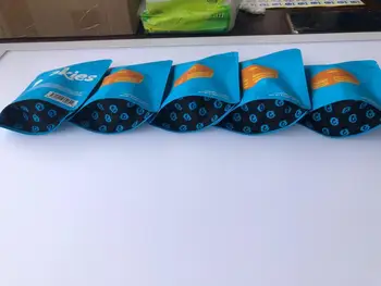 

Pan Cake Blue Bags Mylar Bags Local Medicated Edibles Smell Proof Bags Hologram Stickers And Back Label NpxKm