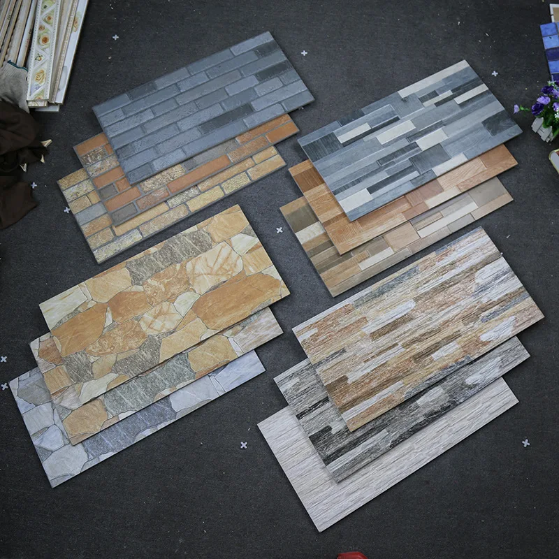 

Art Stone Tile 300*600 Bump Inkjet Villa outside Wall Tile Hotel Villa outside Wall Tile Background Wall Tile