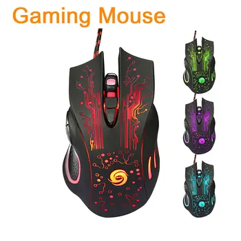 

Hot 6D USB Wired Gaming Mouse 3200DPI 6 Buttons LED Optical Professional Pro Mouse Gamer Computer Mice for PC Laptop Games Mice