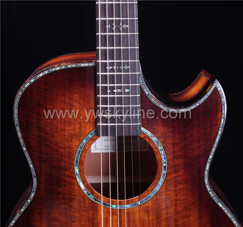 ST. PAUL SCG-70C 4" solid koa wood Акустическая гитара, акустическая электрогитара