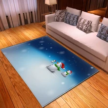 Коврик с рождественским снеговиком, домашний декор, коврик для обеденного стола, детский коврик для ползания, коврик для игр, ковер для спальни, прикроватный коврик для гостиной