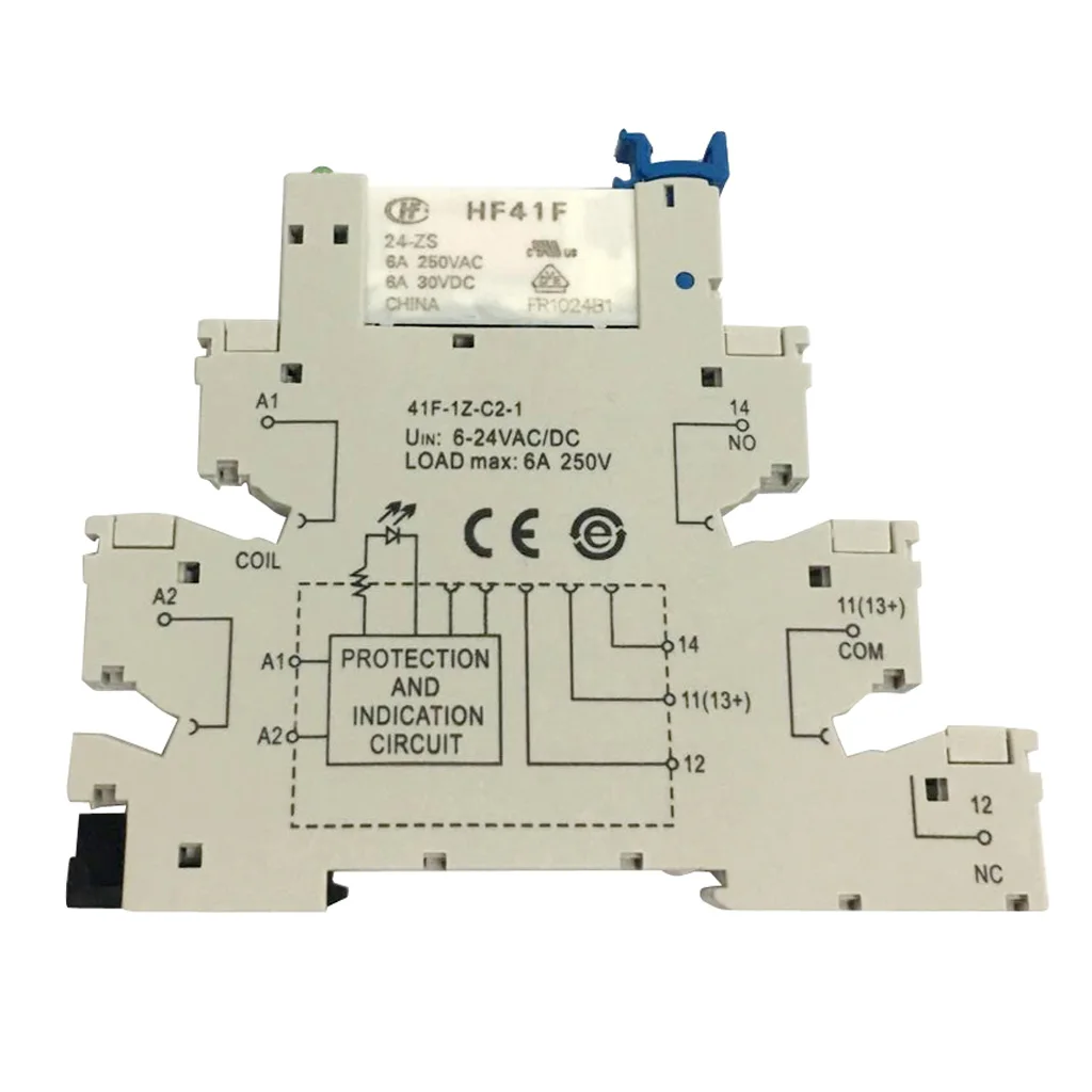 10 шт. Hongfa HF41F PCB реле 5PIN реле гнездо, 6-24 В AC/DC, 6A, 41F-1Z-C2-1 с чувствительной катушкой