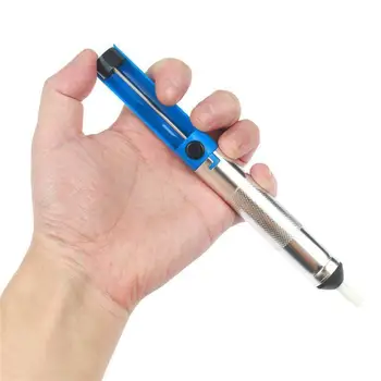 

Aluminum Desoldering Pump Suction Tin Gun Soldering Removal Vacuum Sucker Tools Soldering Welding Hand Pen Iron Desolder M0F3