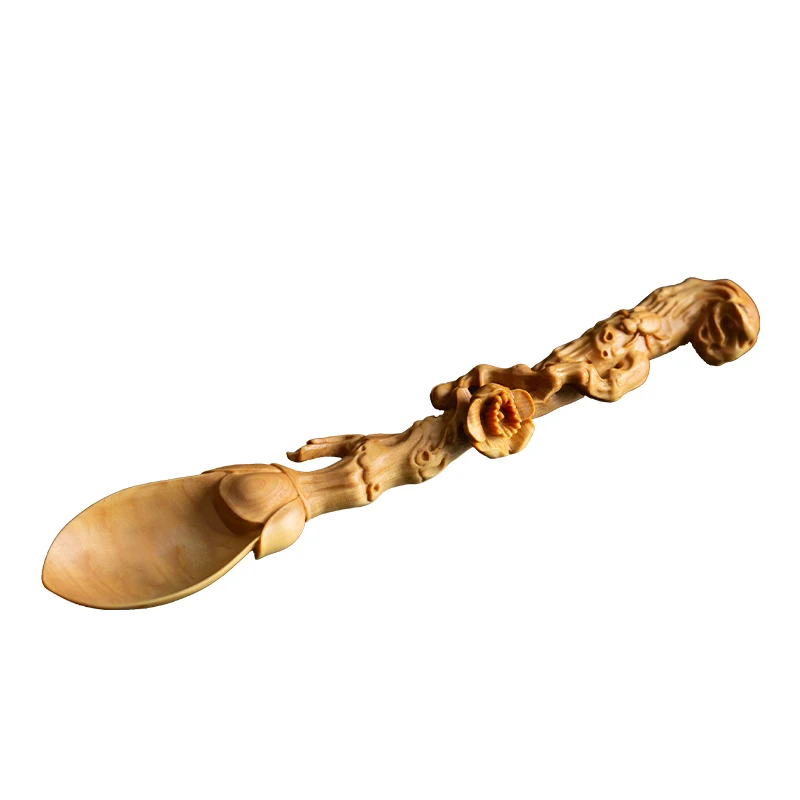 Чайная ложка Zen чайная Лопата кунг фу церемония коллекционная ручка деревянная