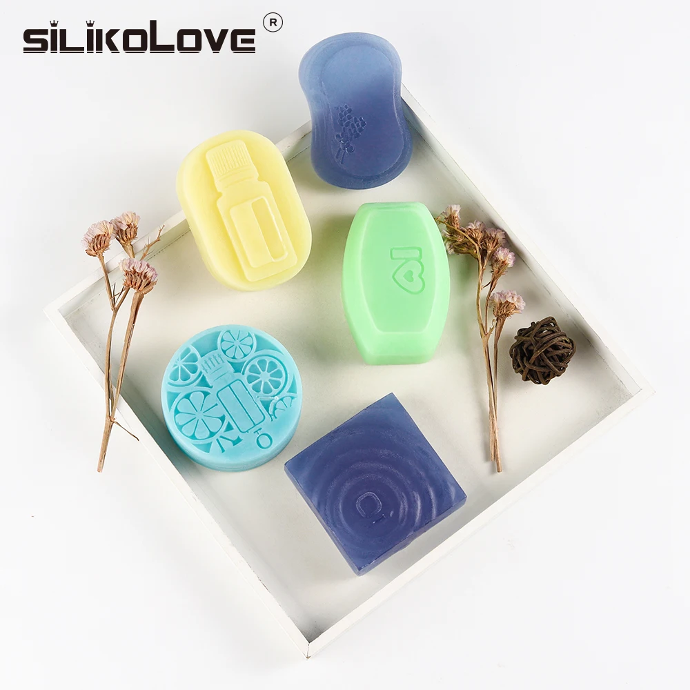 

Silicone Soap Mold Round Oval Square for DIY Soap Making 3D Soap Form Craft Handmade 6 Patterns