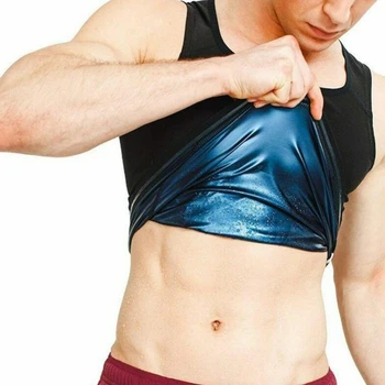 

Men Black Neoprene Sweat Sauna Vest Heating Slimming Tank Waist Trainer Shapewear Body Shaper Vest Waist Shaper Corset for Women