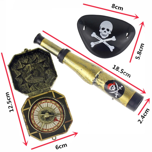 Tema pirata Cosplay Props Decoração de festa de aniversário Chapéu pirata  Moeda de plástico Arma de brinquedo realista Presente para crianças -  AliExpress