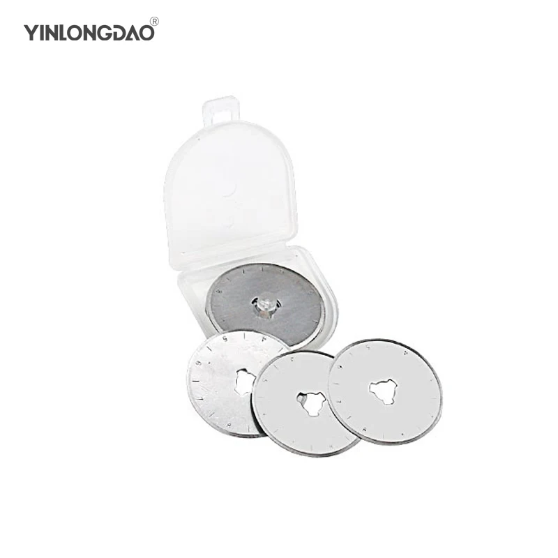 

10PC Roller Blades Replacement Spare 28mm Rotary Cutter Blade Patchwork Leather Fabric Paper Cutting Wheel Blade Hand Tool Set