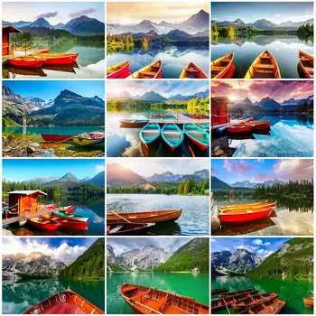 

HUACAN 5D Diamond Painting New Arrival Bridge Scenery Diamond Embroidery Landscape Full Square Mosaic Home Decor