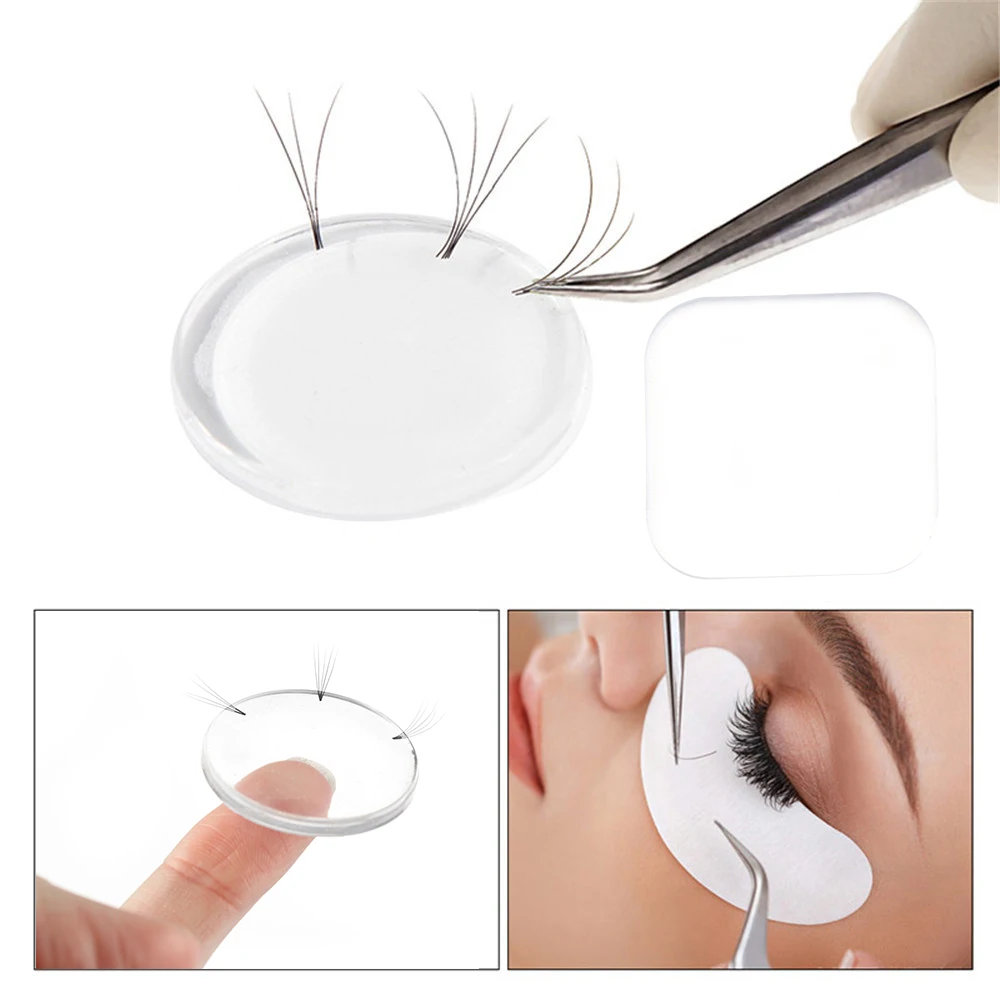 

1 pc Silicone Eyelash Extension Palette Stand Lashes Quick Bloom Adhesive Pallet Holder Beauty Makeup Tools Accessories