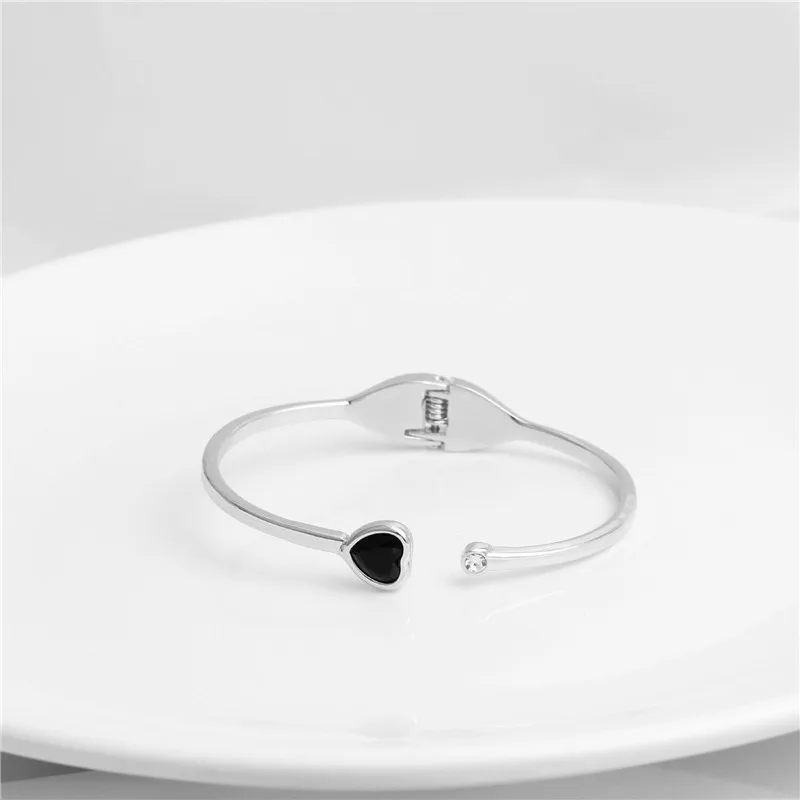 Модные Розовые золотые Проекционные браслеты для женщин браслет из титановой стали 100 язык I Love You циркон браслет с буквами женский - Окраска металла: silver14