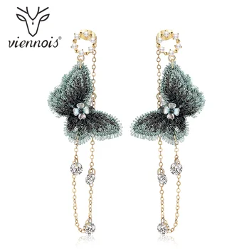 

Viennois Trendy Drop Earrings For Women Butterfly Earrings Long Tassel Earrings Korean Earrings Fashion Jewelry