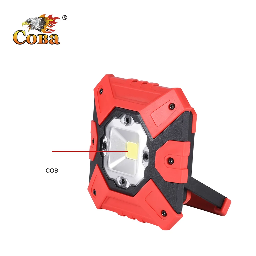 

COBA 2019 new super bright work light cob portable floodlight 4000LM power bank waterproof built-in battery usb rechargeable