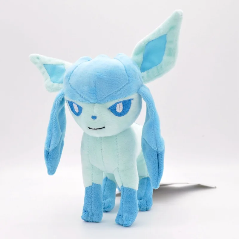 Мягкая Плюшевая Кукла с покемоном, 14 см, Eevee Sylveon Umbreon Vaporeon Glaceon Espeon - Цвет: Glaceon
