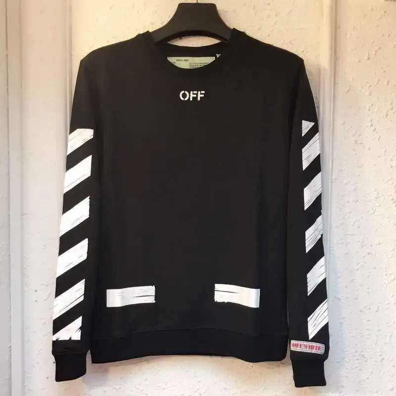 OFF-WHITE Высокая версия стрела религиозный Классический круглый вырез тонкий раздел хлопок Толстовка