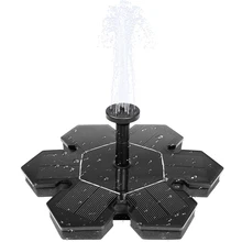 6 в/1,5 Вт цветок солнечный фонтан садовые фонтаны водопады мощность птица фонтан питание ed вода птичья Ванна фонтан