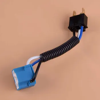 

CITALL 1Pc 12V 24V H4 Ceramic Wire Wiring Headlight Headlamp Extension Harness Socket Adaptor Connector Male & Female Plug