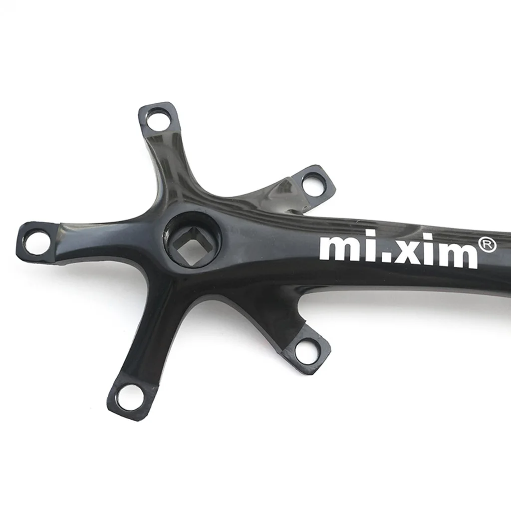 mi. Xim Road Bike Crank Arms 170mm 130BCD Aluminum Bicycle Crankset MTB Road Bike Bottom Bracket Crank Arm for Folding Bike