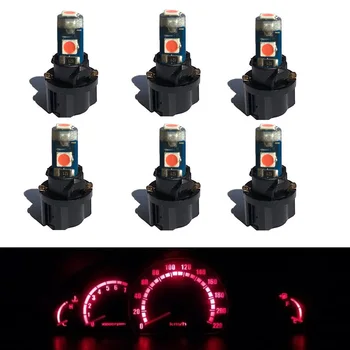 

6pcs Canbus 12V T5 LED Light 3030 SMD 1.5w Miniature 74 Lamp Car Dashboard Instrument Panel Light Bulb for LADA Niva 1984 - 1993