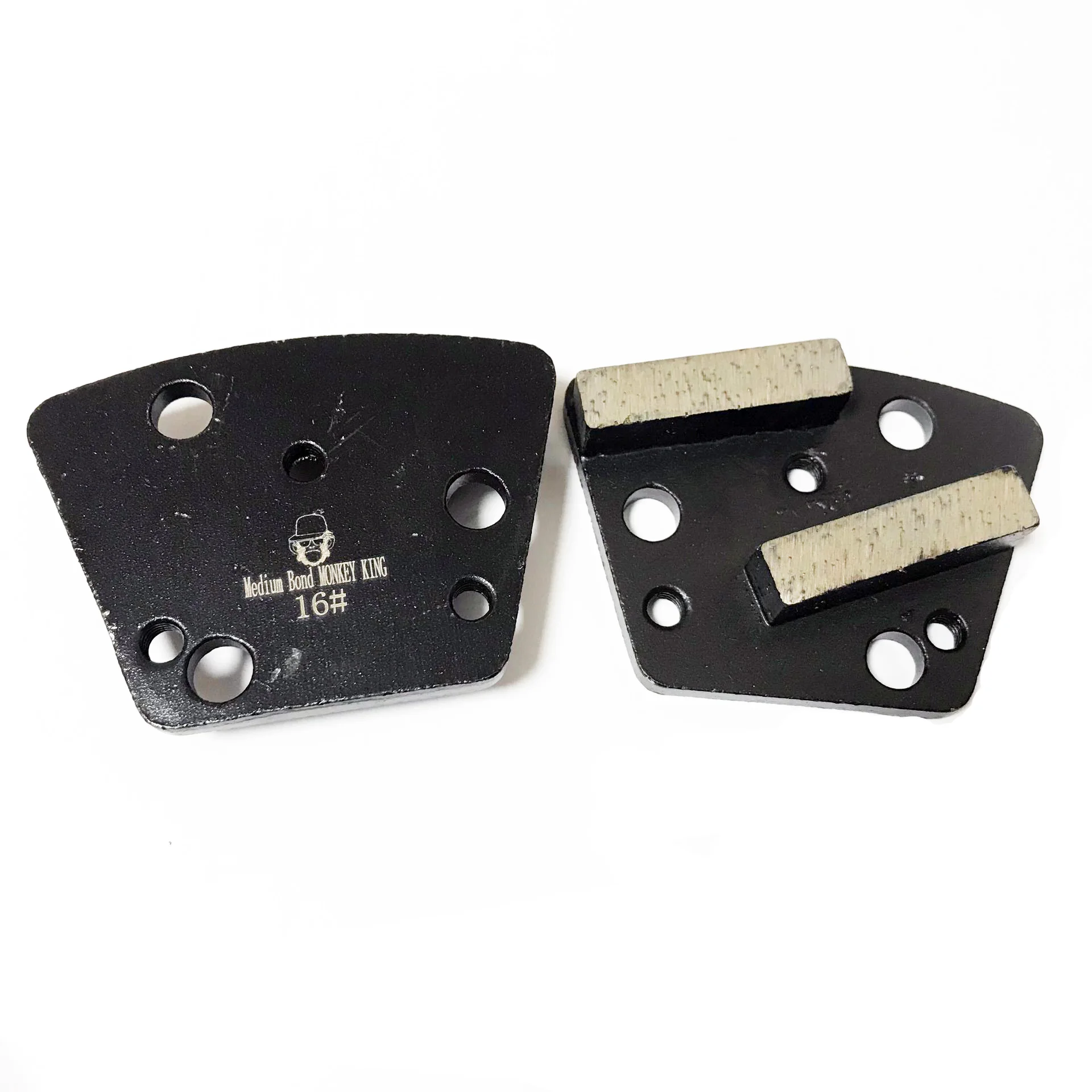 

6 Holes Metal Bond Trapezoid Diamond Grinding Disc Tools Scraper Puck Blade CuttingWet/Dry Pads