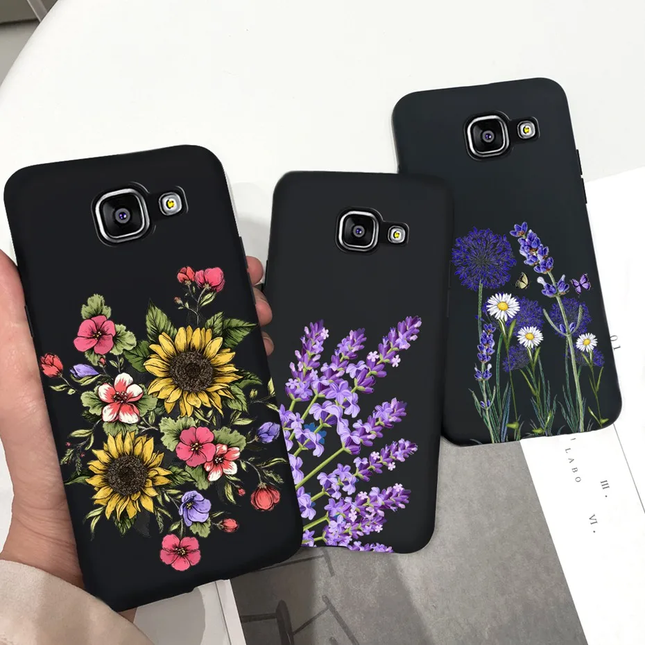 Floral Matte TPU Soft Phone Case - Enhanced Back Cover Design