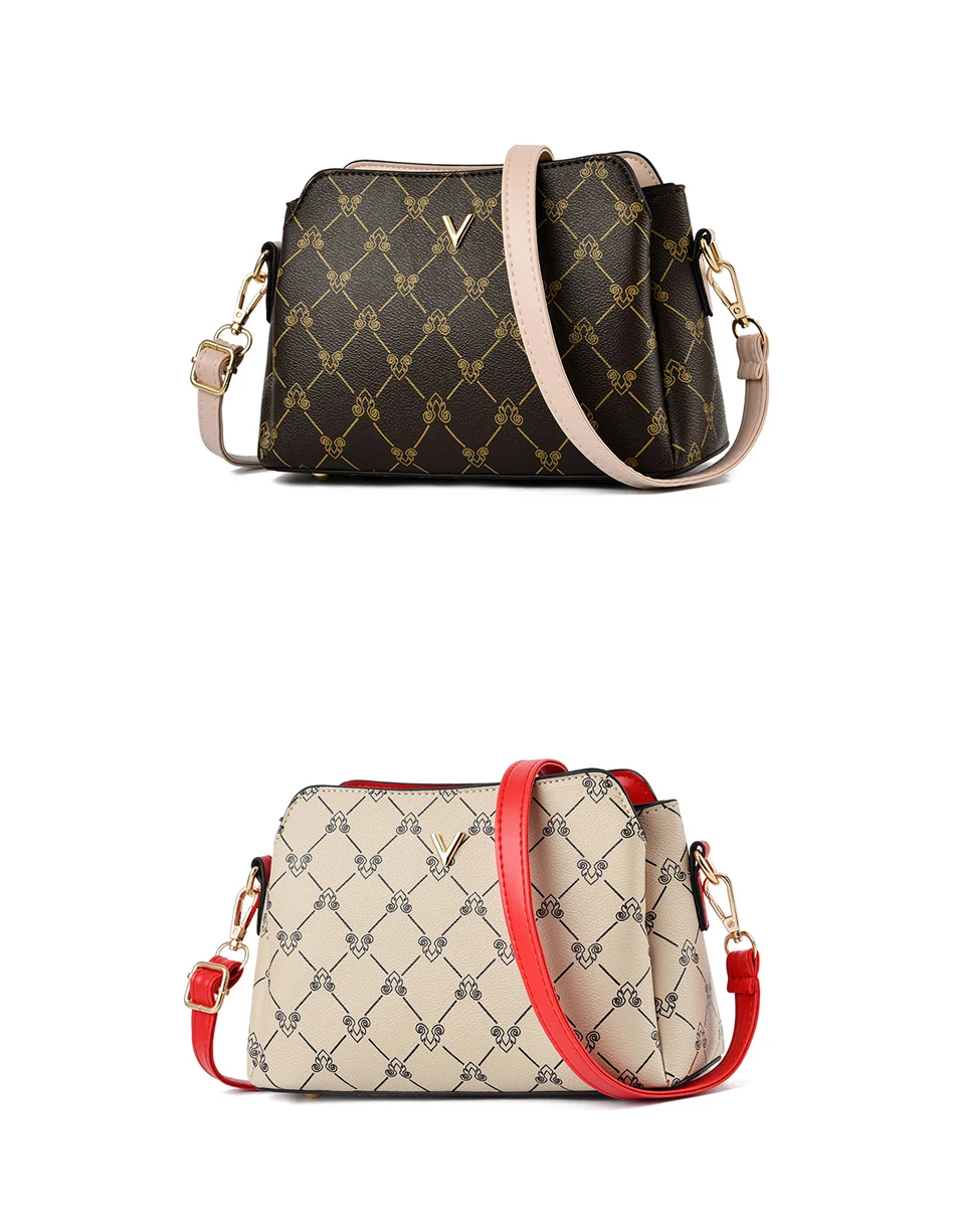 Роскошная женская сумка через плечо, винтажная сумка с принтом, дизайнерская женская сумка через плечо для девушек, маленькая сумка-мессенджер для телефона