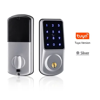 Tuya 스마트 라이프 홈 와이파이 키리스 보안 키패드, 원격 제어 데드볼트, 전자 디지털 스마트 RFID 도어락
