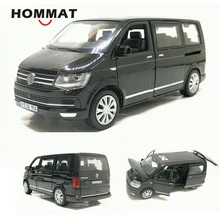 HOMMAT 1:32 T6 Multivan MPV модель автомобиля из металлического сплава оттягивающая игрушка литая под давлением модель автомобиля коллекция детских подарочных игрушек для детей