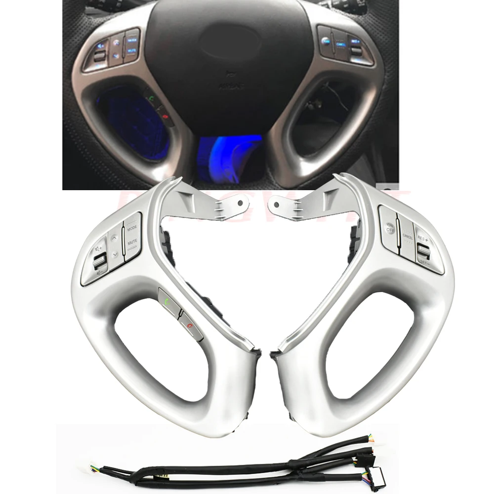 voor Hyundai Tucson IX35 2010-2015 Knoppen auto Multifunctionele stuurwielknopschakelaar Bedieningsknoppen.,B/right