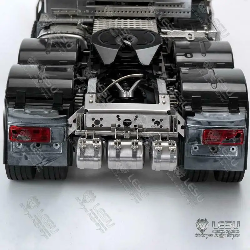 LESU Metall-Rücklicht Lufttank-Heckstrahlensatz für 1/14 MAN Traktor Tamiya RC Truck Ferngesteuertes Spielzeugmodell – Detail 5