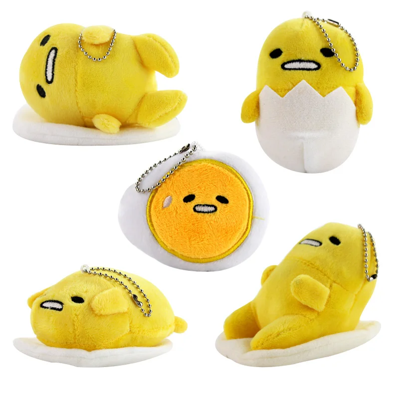 8-10 см 5 стилей милый Gudetama плюшевый мягкий брелок чучело яйцо подвески подарки для детей