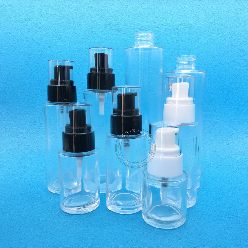 20ml 30ml 50ml 60ml 80ml 100ml Clear Emulsion Spray Empty Glass Bottles