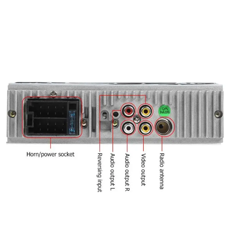 4019B Bluetooth автомобильный стерео MP5 плеер 4,1 дюймов AUX USB FM радио головное устройство