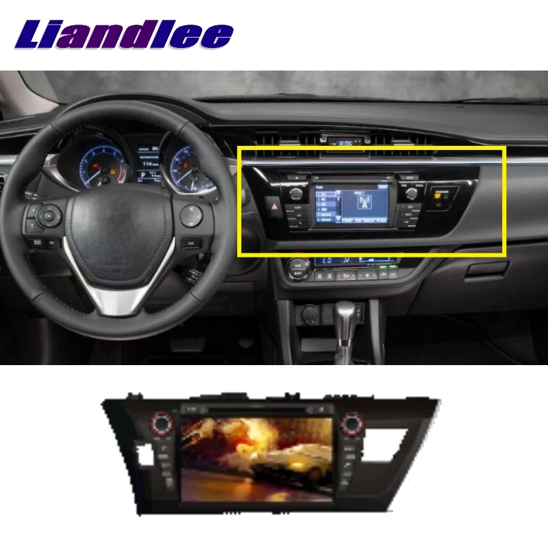 Liandlee для Toyota Corolla 2013~ LiisLee мультимедиа, ТВ DVD gps аудио стерео Hi-Fi радио стиль навигация NAV