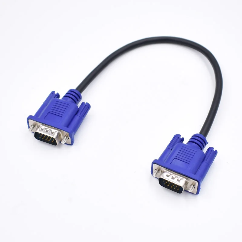 12"Short SVGA/VGA Male-M Monitor/LCD/TV/PC/HDTV/LED 1ft Cable/Cord/Wire{4xShield 