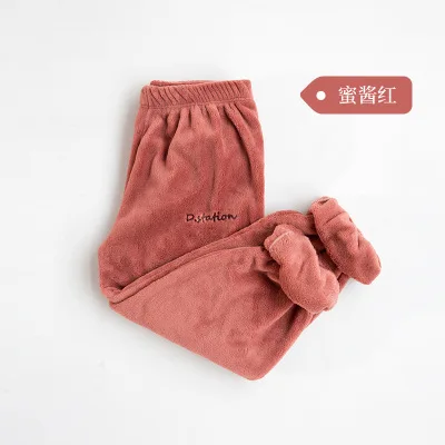 only pants red Осенью и зимой теплые брюки свитер костюм, случайные брюки большого размера свободные верхняя одежда, спортивный костюм - Цвет: only pants red