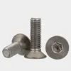 10-20pcs/lot M2 M2.5 M3 M4 M5 M6 DIN7991 Pure Titanium hexagon socket countersunk / flat head screw Ti screws ► Photo 2/3