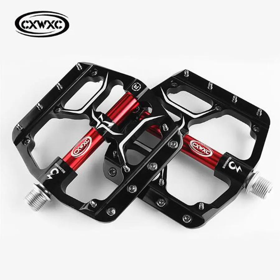 CXWXC GUB Flat Bicycle Pedals with 3 Sealed Bearings Flat  Wide Platform Pedals Wide Platform Pedals MTB Bicycle Accessories