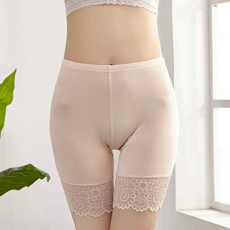 40KG-80KG Women Plus Big Size Safety Pants safety shorts safety pants women shorts underwear Soft And Comfortable Modal Material Shorts With Lace Panties