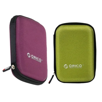 

Orico 2 Pcs Phd-25 2.5 Inch Hdd Protection Bag Box for External Hard Drive Storage Protection Case for Hdd Ssd - Green & Purple
