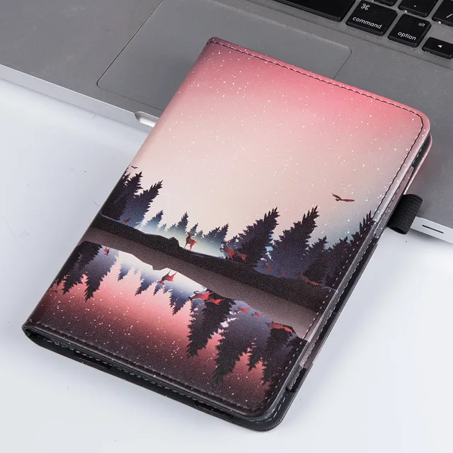  Funda universal para tablet de 6 a 7 pulgadas, compatible con Kindle  Paperwhite de 11.ª generación de 6.8 pulgadas y edición Signature 2021,  soporte giratorio de 360 grados, diseño rosa, funda