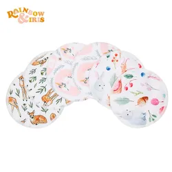 Coussin d'allaitement arc en ciel et Iris, 6 pièces/paquet, coussins d'allaitement absorbants pour l'allaitement des mamans 