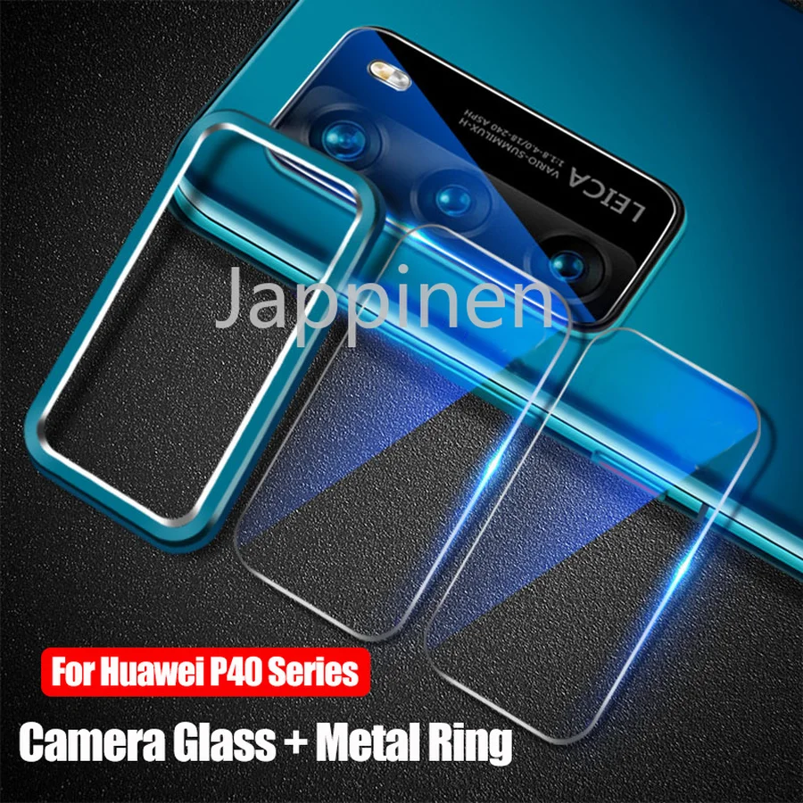 Camera Protector Lens Tempered Glass Metal Ring Case for Huawei P40 Lite P30 P20 Pro Honor 20 9X Nova 7i 5T Screen | Мобильные