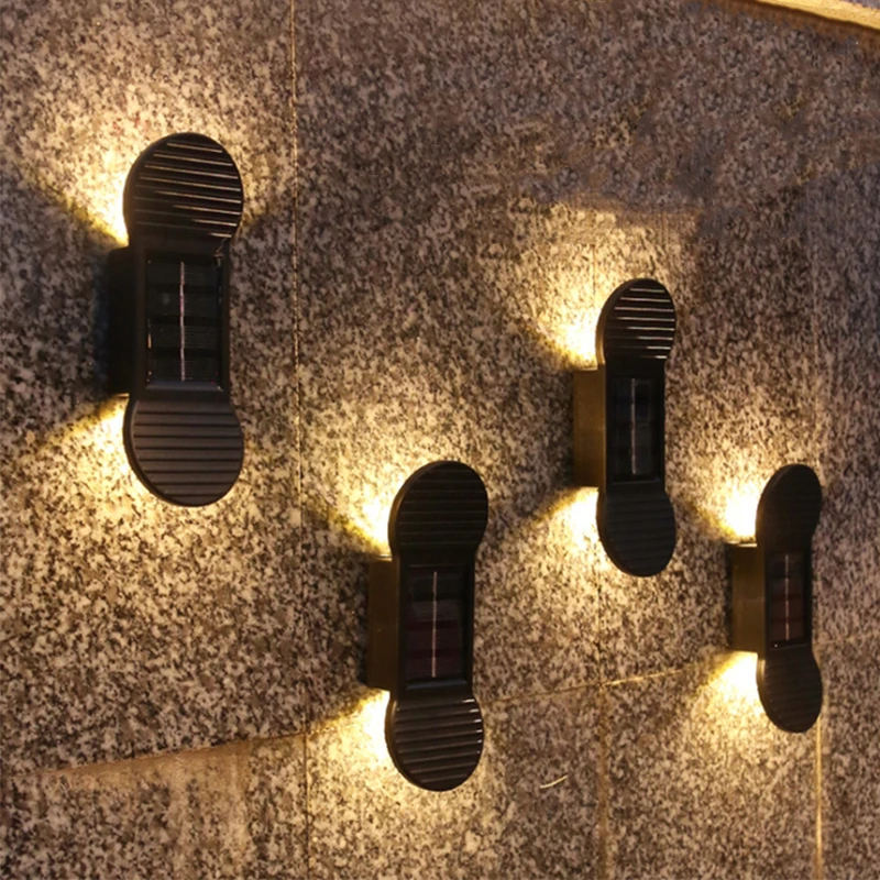 Luces solares LED impermeables para exteriores, lámpara de pared,  iluminación de calle y patio, candelabro externo para terraza, balcón,  decoraciones de vallas|Lámparas solares LED| - AliExpress